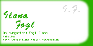 ilona fogl business card